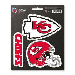 Kansas City Chiefs 3 Piece Decal Sticker Set