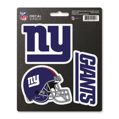 New York Giants 3 Piece Decal Sticker Set