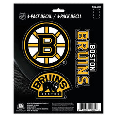 Boston Bruins 3 Piece Decal Sticker Set - Boston Bruins