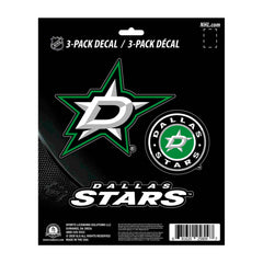 Dallas Stars 3 Piece Decal Sticker Set