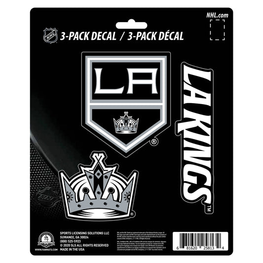 Los Angeles Kings 3 Piece Decal Sticker Set