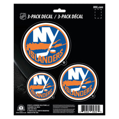 New York Islanders 3 Piece Decal Sticker Set - New York Islanders