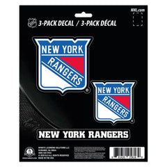 New York Rangers 3 Piece Decal Sticker Set - New York Rangers