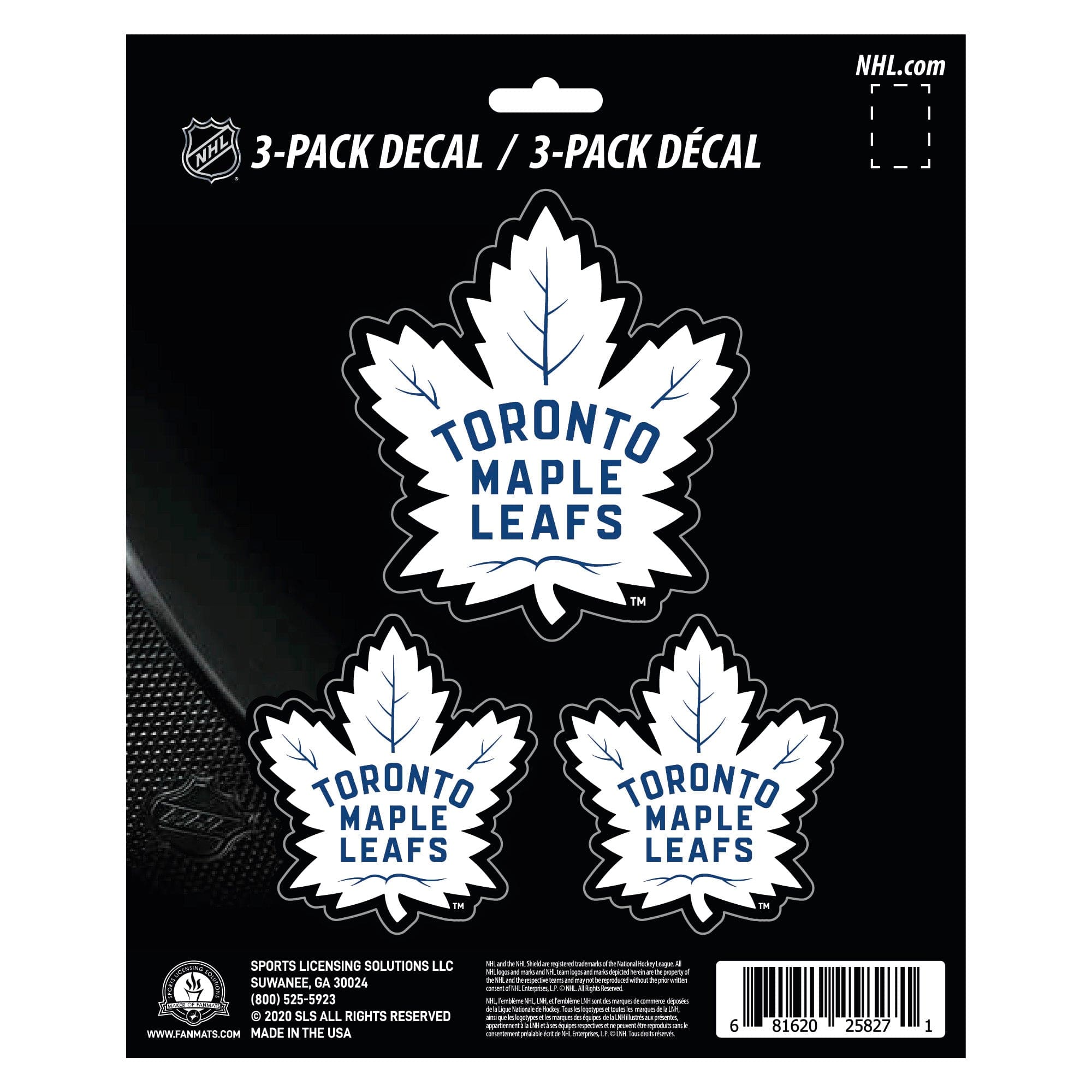 Toronto Maple Leafs 3 Piece Decal Sticker Set