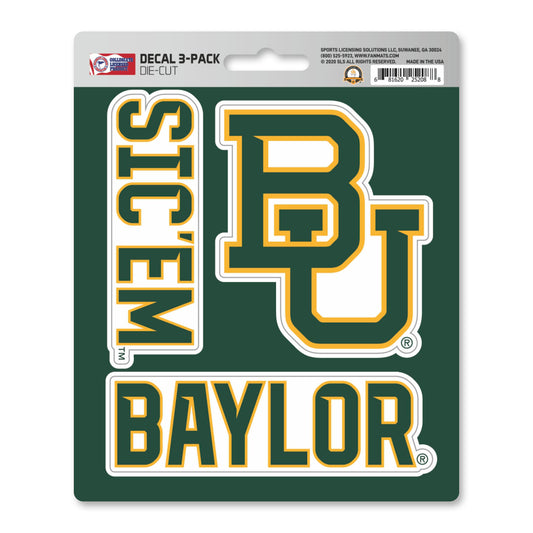 Baylor Bears 3 Piece Decal Sticker Set - Baylor