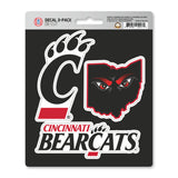 Cincinnati Bearcats 3 Piece Decal Sticker Set