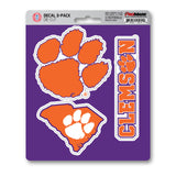 Clemson Tigers 3 Piece Decal Sticker Set