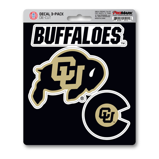 Colorado Buffaloes 3 Piece Decal Sticker Set - Colorado