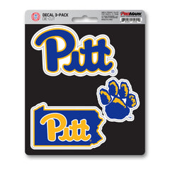 Pitt Panthers 3 Piece Decal Sticker Set