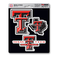 Texas Tech Red Raiders 3 Piece Decal Sticker Set