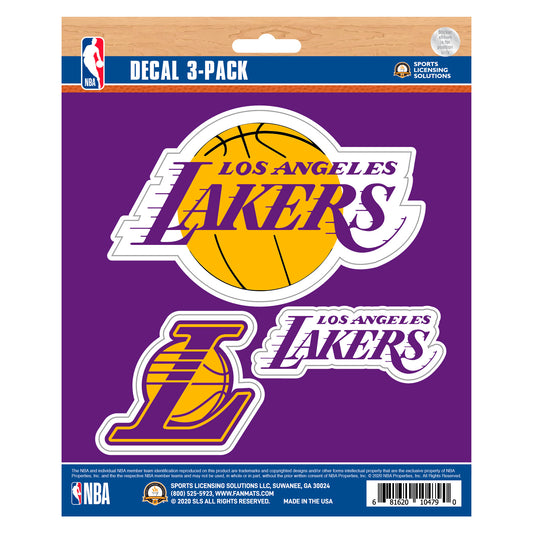 Los Angeles Lakers 3 Piece Decal Sticker Set