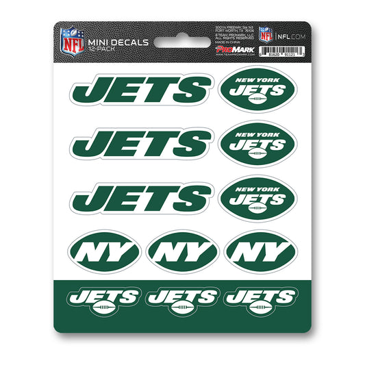 New York Jets 12 Count Mini Decal Sticker Pack - New York Jets