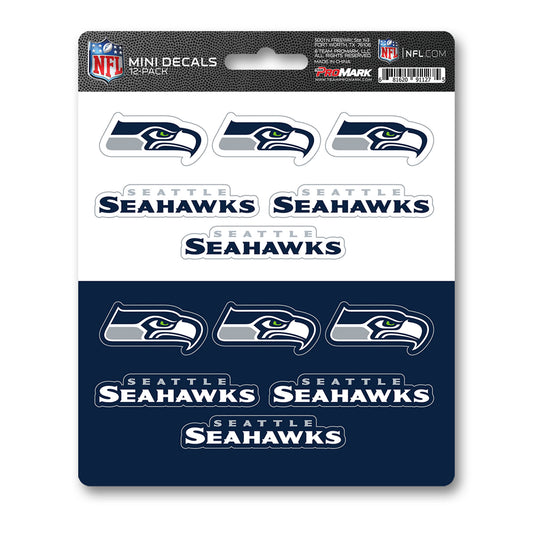 Seattle Seahawks 12 Count Mini Decal Sticker Pack