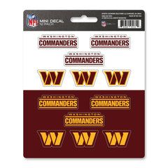 Washington Commanders Commanders 12 Count Mini Decal Sticker Pack