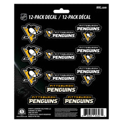 Pittsburgh Penguins 12 Count Mini Decal Sticker Pack