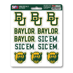 Baylor Bears 12 Count Mini Decal Sticker Pack - Baylor