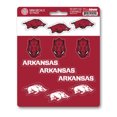 Arkansas Razorbacks 12 Count Mini Decal Sticker Pack