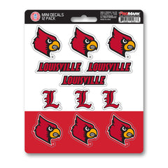 Louisville Cardinals 12 Count Mini Decal Sticker Pack