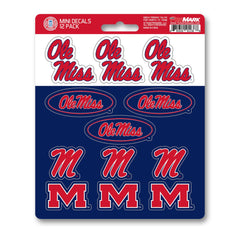 Ole Miss Rebels 12 Count Mini Decal Sticker Pack - Ole Miss