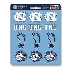 North Carolina Tar Heels 12 Count Mini Decal Sticker Pack - North Carolina