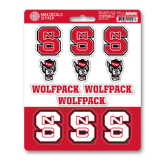 NC State Wolfpack 12 Count Mini Decal Sticker Pack