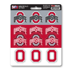 Ohio State Buckeyes 12 Count Mini Decal Sticker Pack - Ohio State