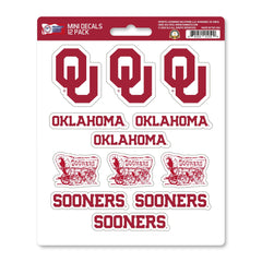 Oklahoma Sooners 12 Count Mini Decal Sticker Pack - Oklahoma