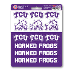 TCU Horned Frogs 12 Count Mini Decal Sticker Pack