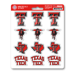 Texas Tech Red Raiders 12 Count Mini Decal Sticker Pack