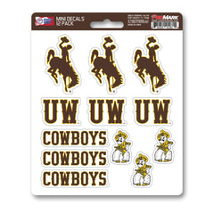 Wyoming Cowboys 12 Count Mini Decal Sticker Pack