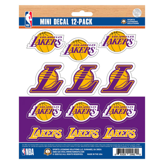 Los Angeles Lakers 12 Count Mini Decal Sticker Pack