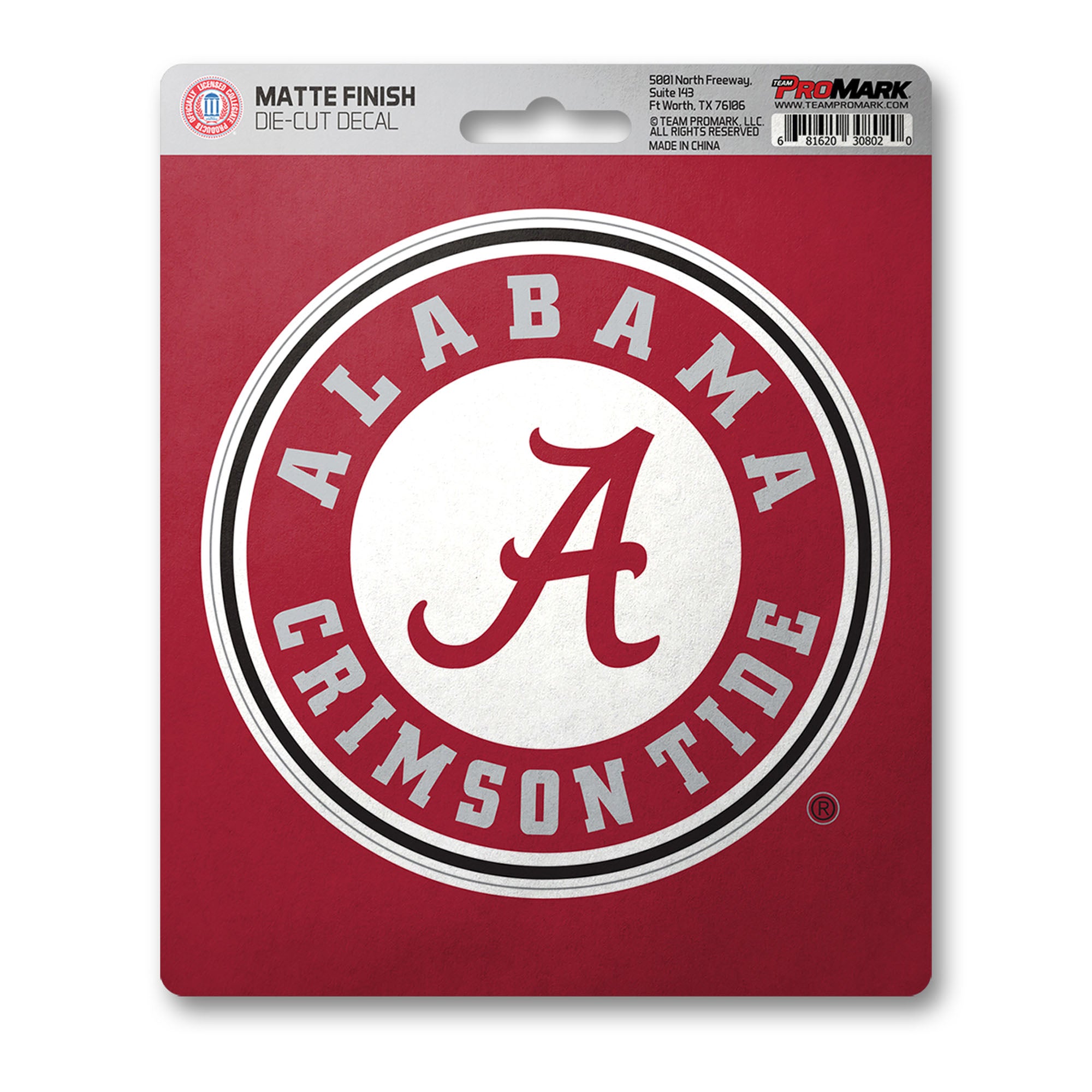 Alabama Crimson Tide Matte Decal Sticker