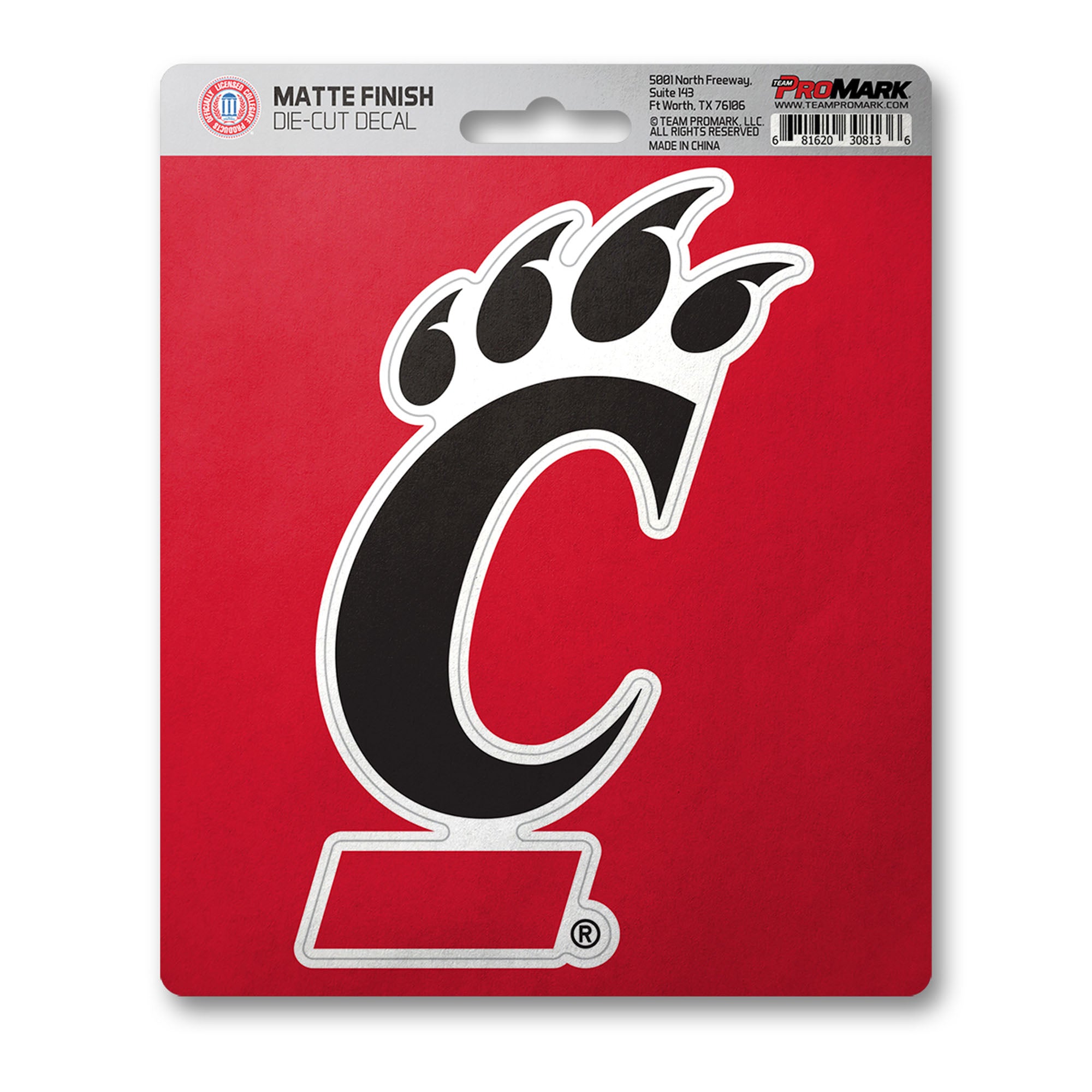 Cincinnati Bearcats Matte Decal Sticker