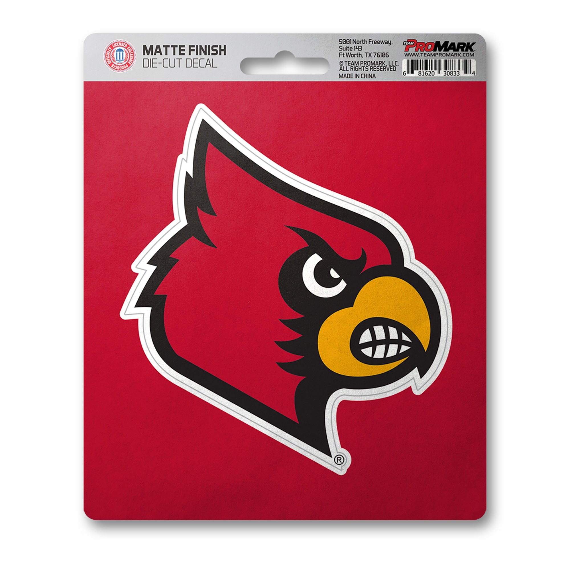 Louisville Cardinals Matte Decal Sticker