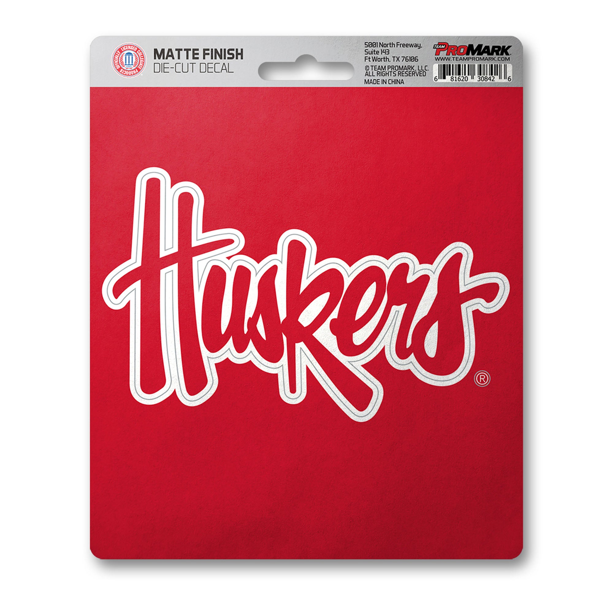 Nebraska Cornhuskers Matte Decal Sticker