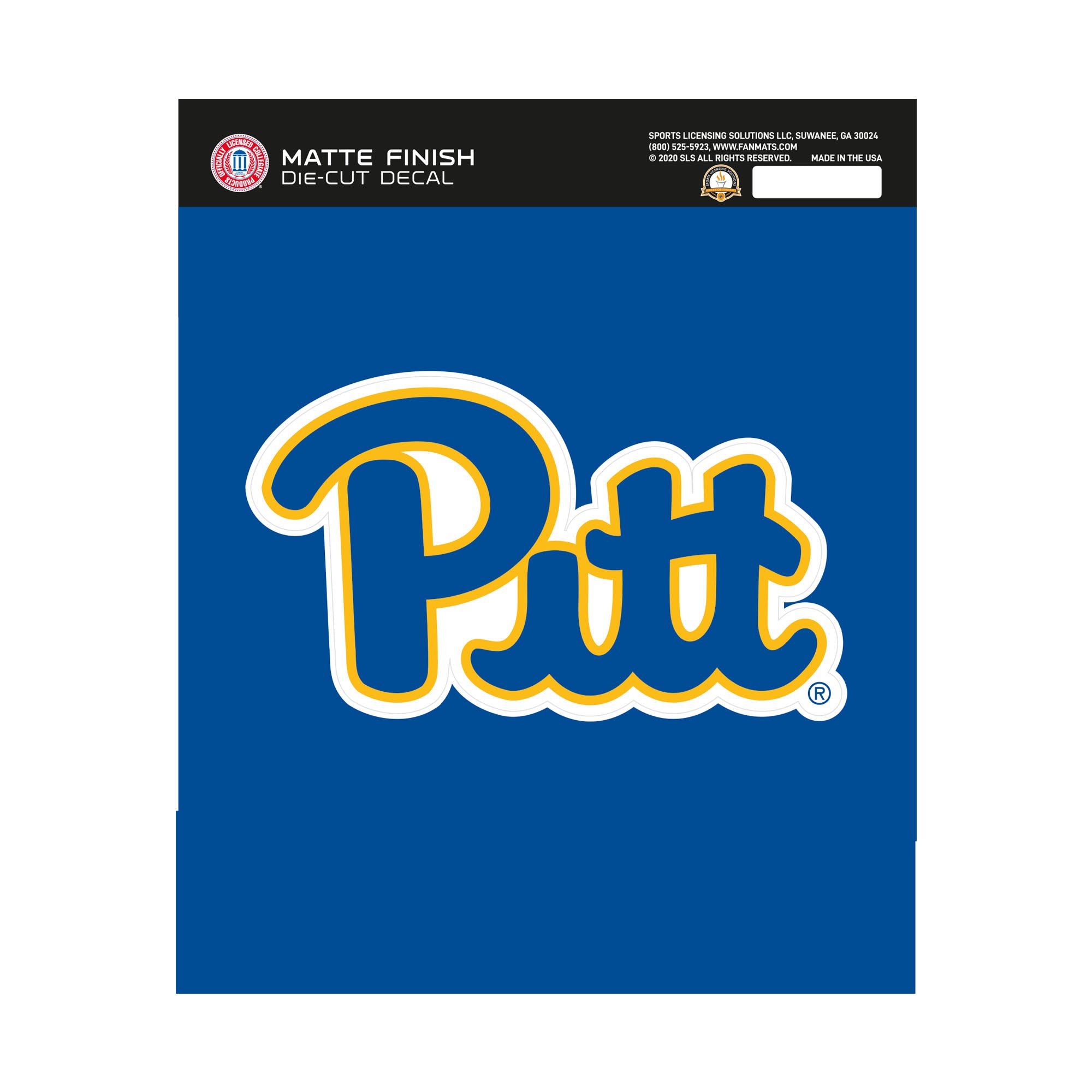 Pitt Panthers Matte Decal Sticker