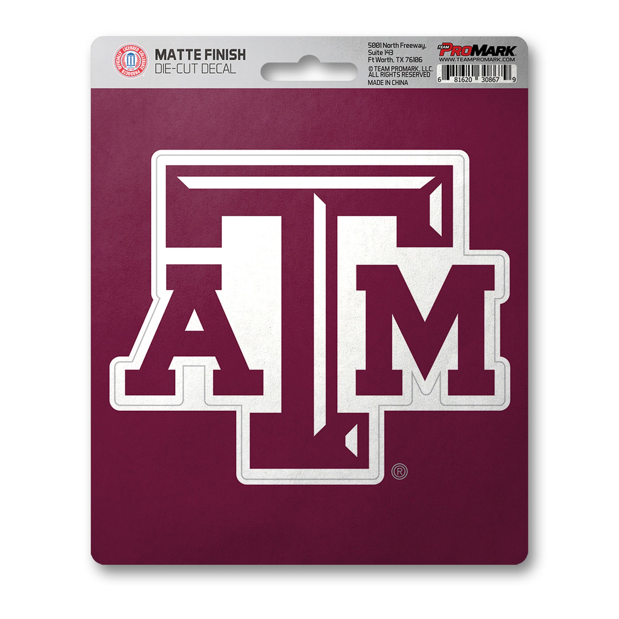 Texas A&M Aggies Matte Decal Sticker