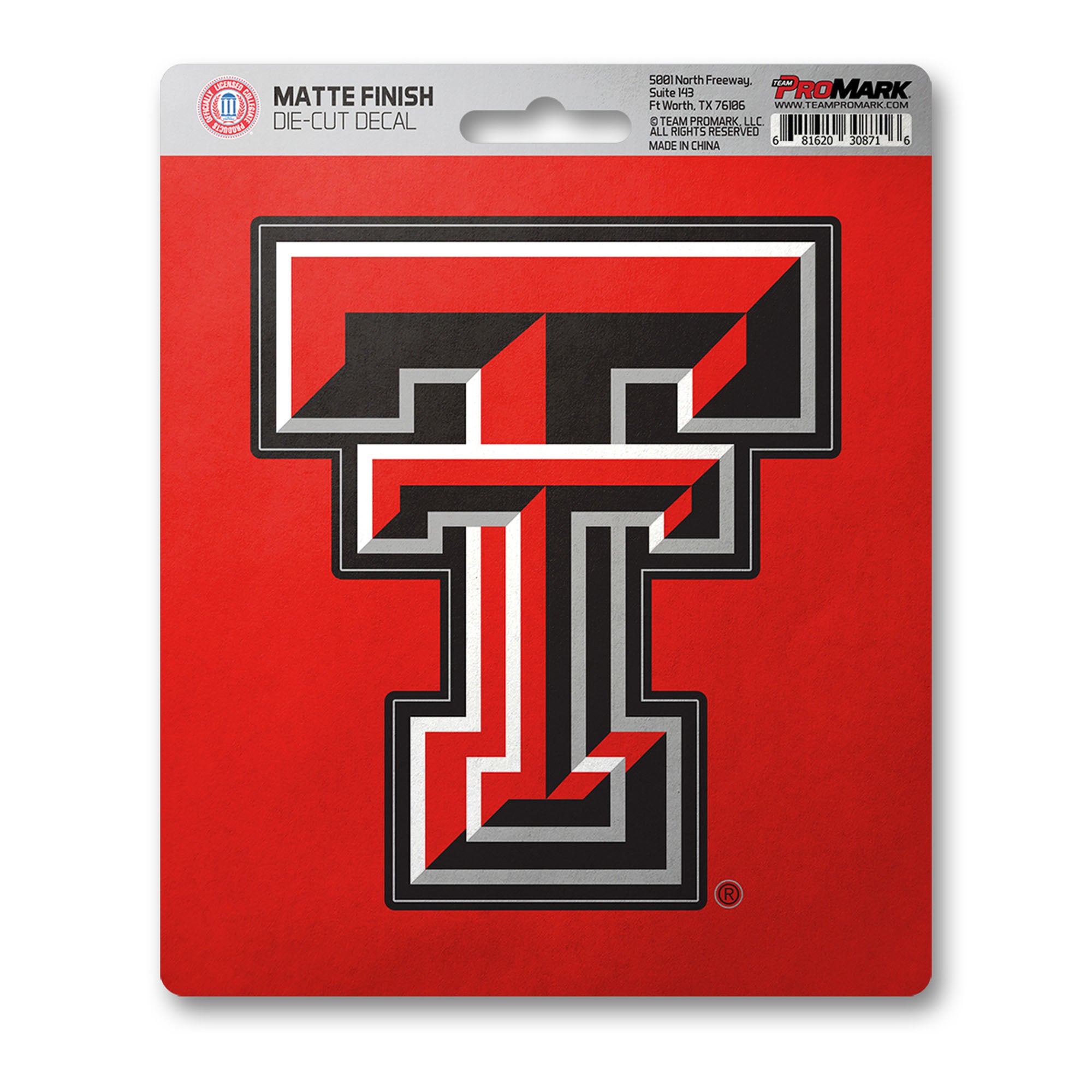 Texas Tech Red Raiders Matte Decal Sticker