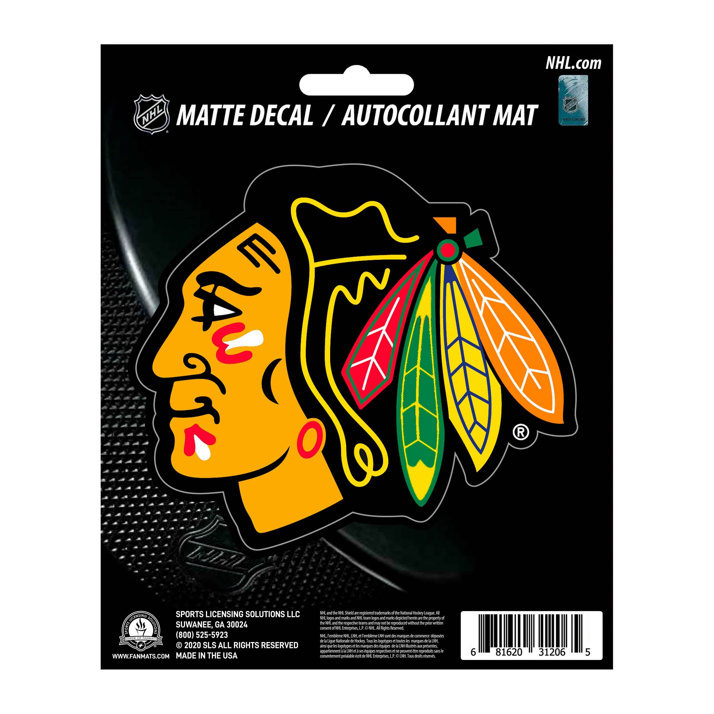 Chicago Blackhawks Matte Decal Sticker - Chicago Blackhawks