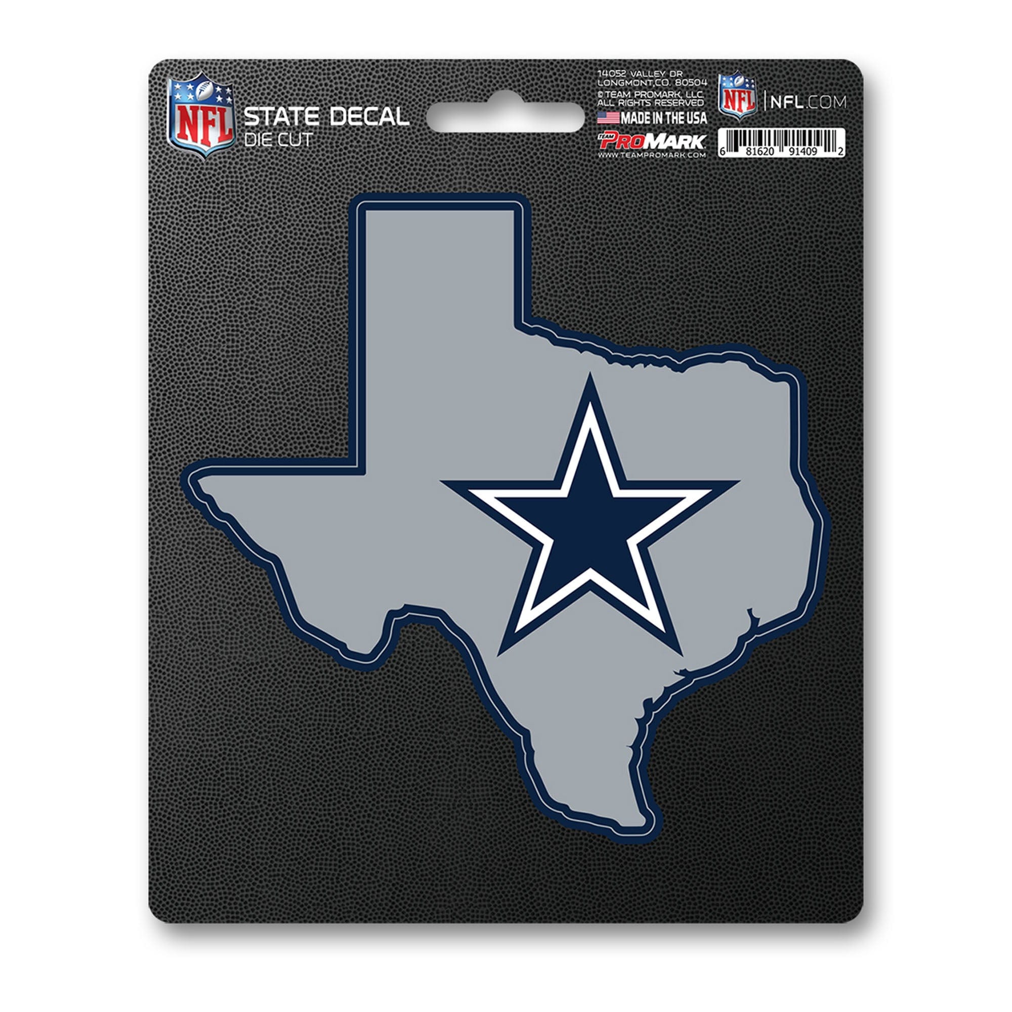 Dallas Cowboys Team State Shape Decal Sticker - Dallas Cowboys