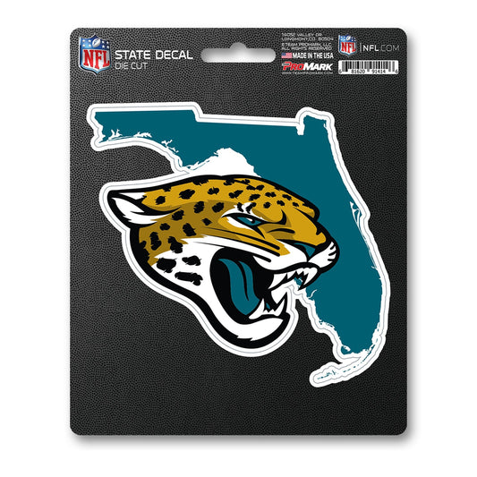 Jacksonville Jaguars Team State Shape Decal Sticker - Jacksonville Jaguars