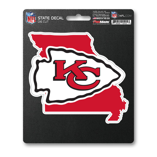 Kansas City Chiefs Team State Shape Decal Sticker - Kansas City Chiefs