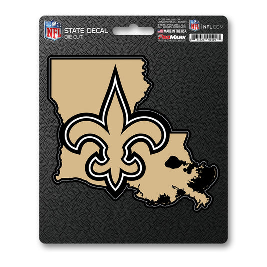 New Orleans Saints Team State Shape Decal Sticker - New Orleans Saints