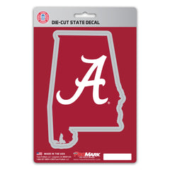 Alabama Crimson Tide Team State Shape Decal Sticker