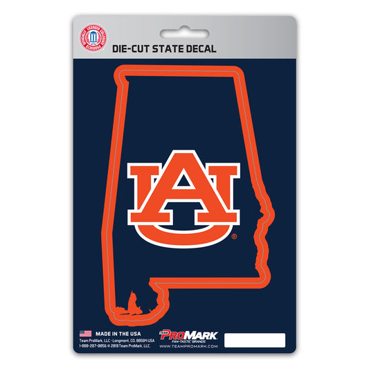 Auburn Tigers Team State Shape Decal Sticker