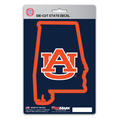 Auburn Tigers Team State Shape Decal Sticker - Auburn