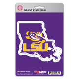 LSU Tigers Team State Shape Decal Sticker