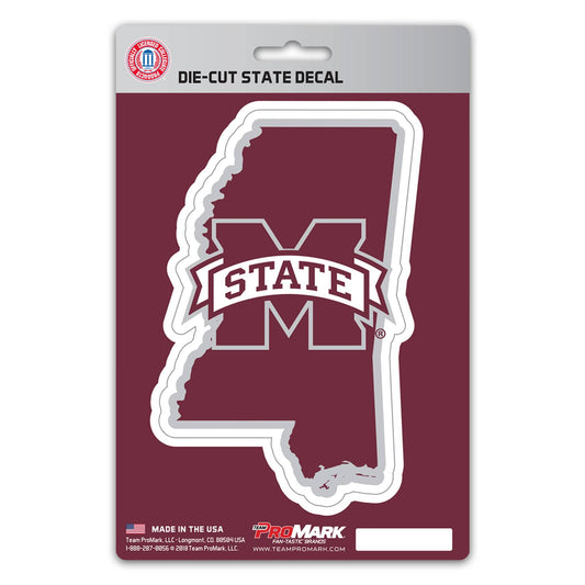 Mississippi State Bulldogs Team State Shape Decal Sticker