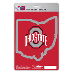 Ohio State Buckeyes Team State Shape Decal Sticker - Ohio State