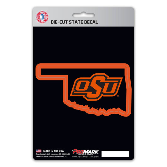 Oklahoma State Cowboys Team State Shape Decal Sticker - Oklahoma State